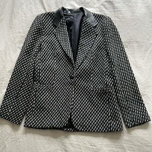 Adolfo Atelier Vintage Blazer with leather details